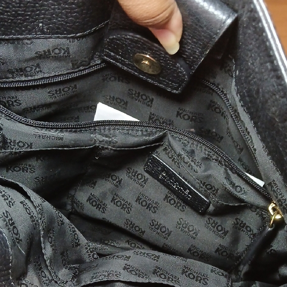 Michael Kors Hamilton Moderne Large Leather Satchel Black Excellent Condition - Picture 8 of 11